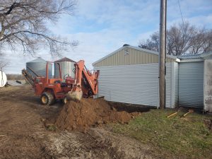 digging for electrical work